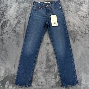 Levi’s Wedgie Straight Women’s 23x28 Blue Denim Jeans NWT $98 MSRP